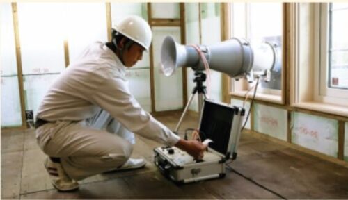 気密測定の画像