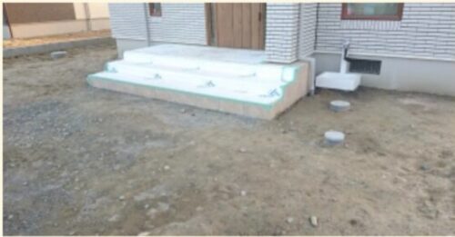 地面の仕上がりの画像