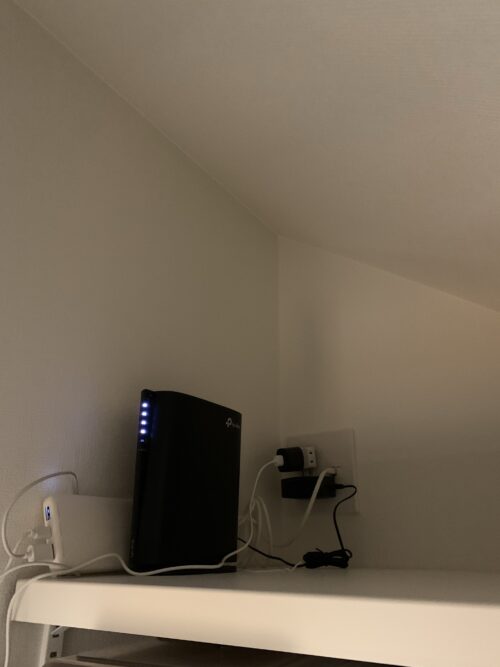 階段下収納 ルーター
