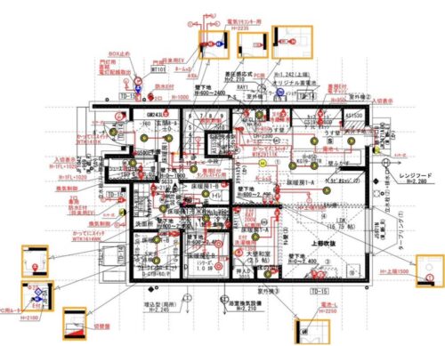 一条工務店　電気図面